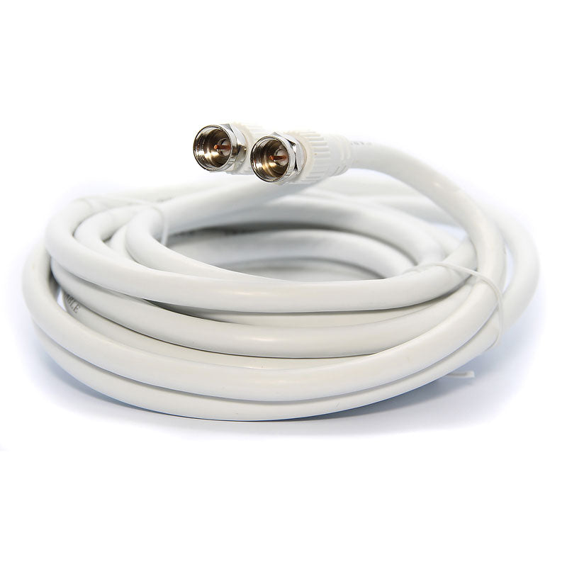 UltraLink RG6 Coaxial Cable - White - 25 feet - UHRG625C