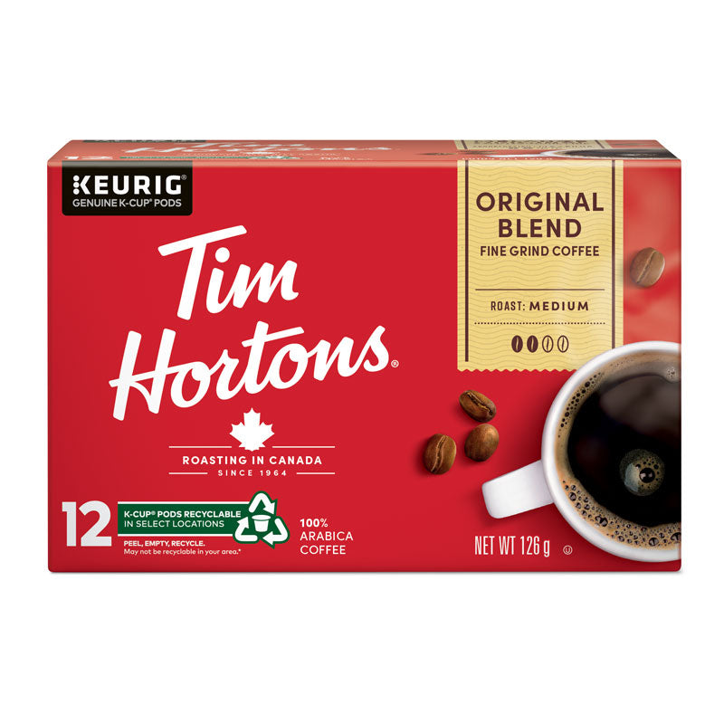 Tim Hortons Coffee Pods - Original Blend- 12s