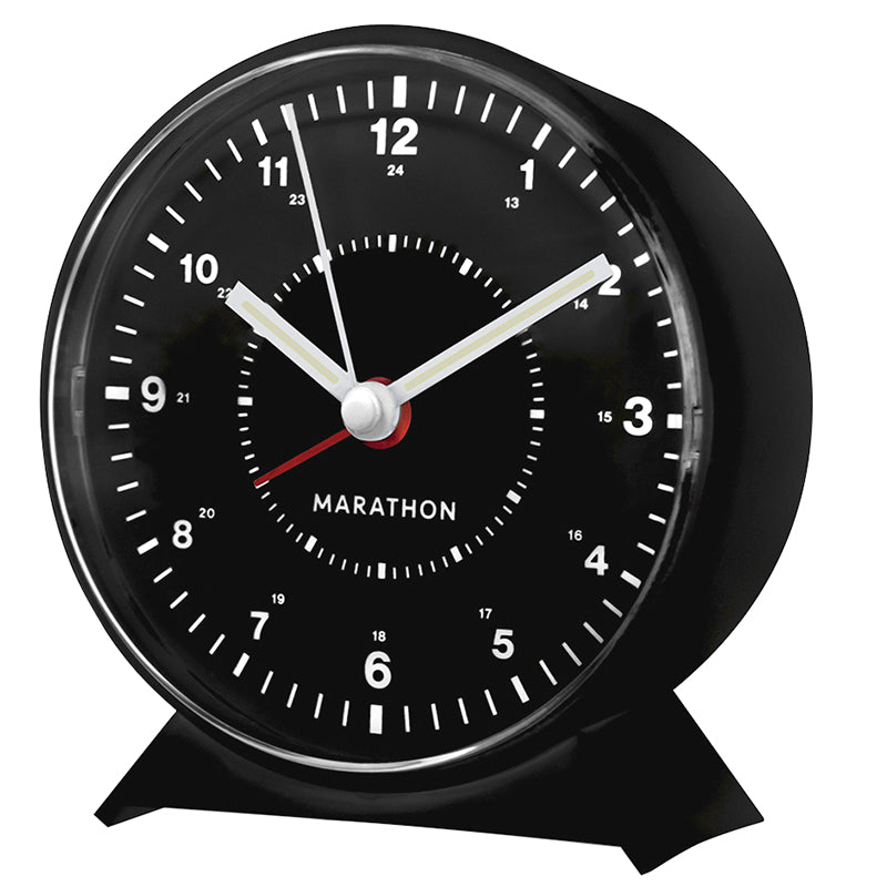 Marathon Mechanical Clock - Black - CL034001BK