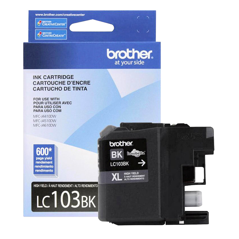 Brother LC103 High Yield Ink Cartridge - Black - LC103BKS