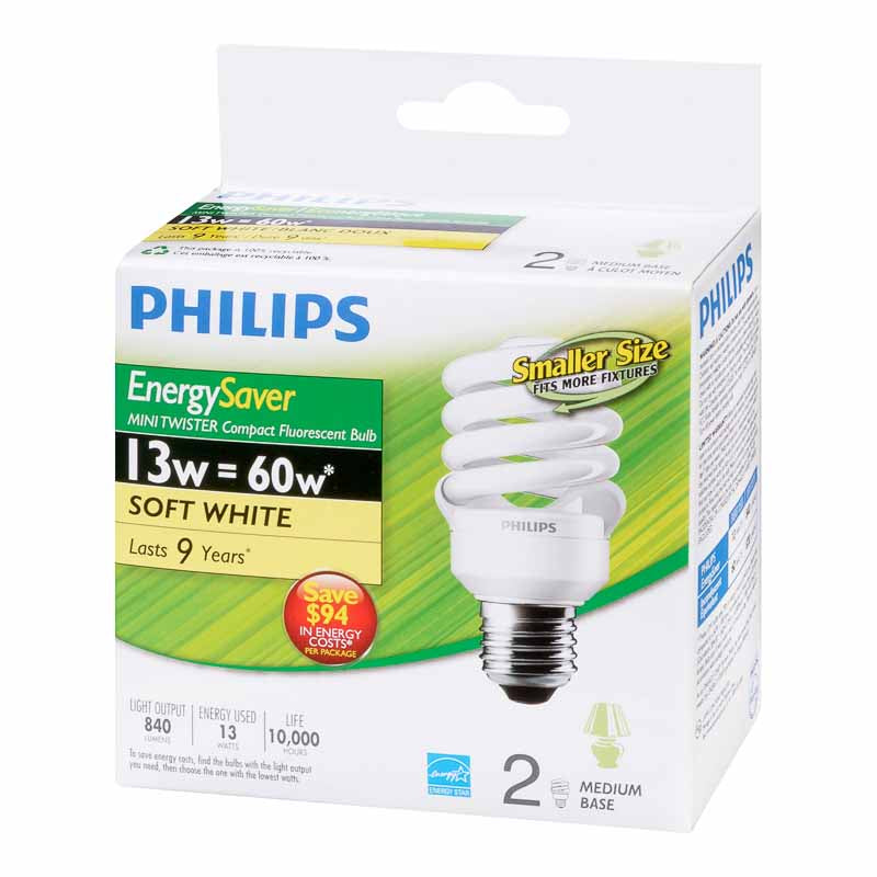 Philips Minitwister CFL Bulb