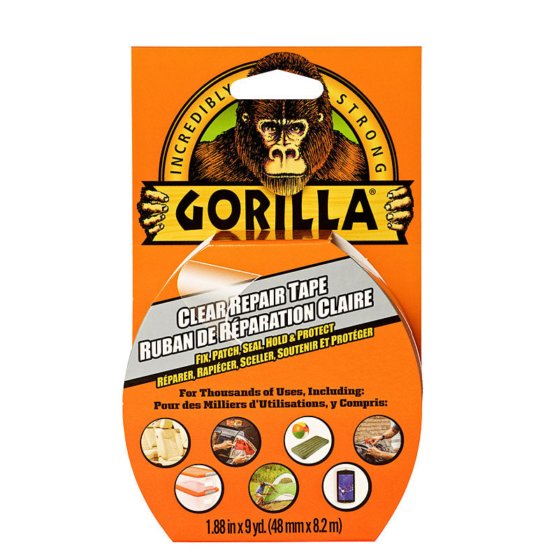Gorilla Clear Repair Tape - 1.88 inch x 27 feet