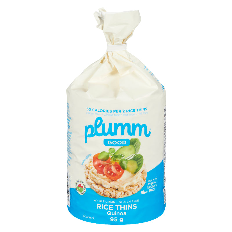 Plumm Good Organic Brown Rice Cakes - Brown Rice with Quinoa - 95g