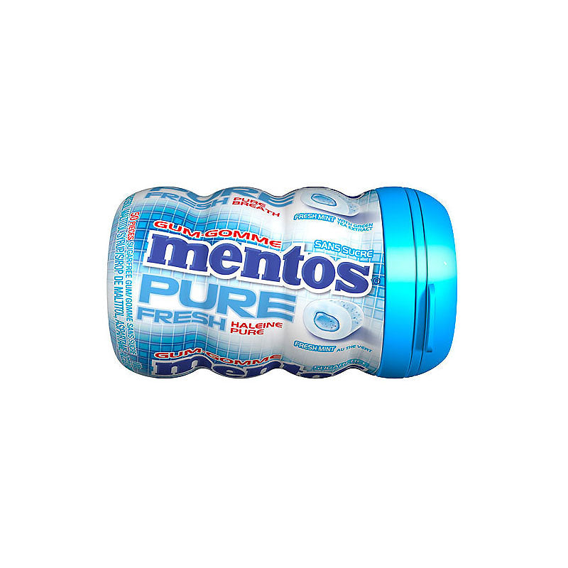 Mentos Pure Fresh Sugar Free Gum - Freshmint - 50s