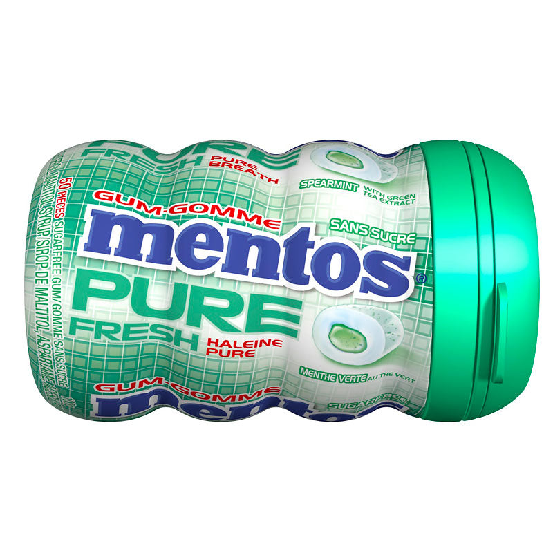 Mentos Pure Fresh Sugar Free Gum - Spearmint - 50s