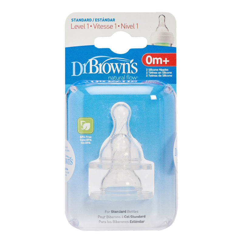 Dr Brown's Natural Flow Nipples - 2 pack
