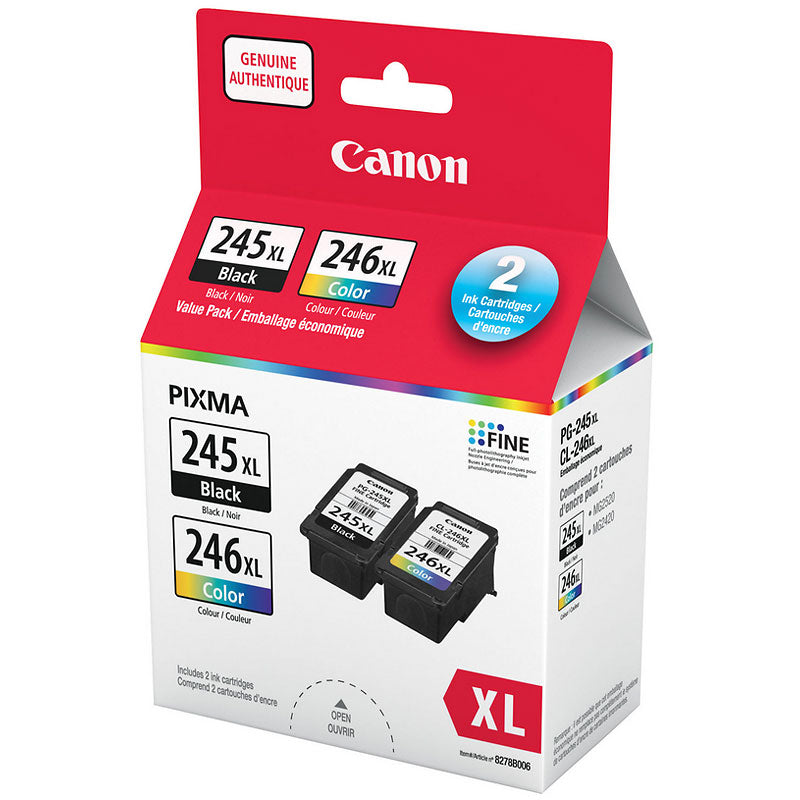 Canon PG-245XL and CL-246XL Ink Value Pack