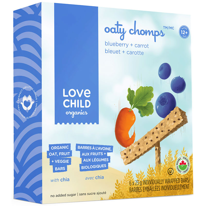 Love Child Organics Oaty Chomps Bars - 6 x 23g