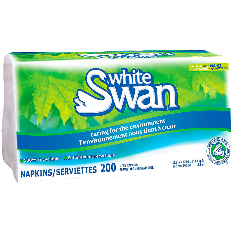 White Swan Napkins - 200s