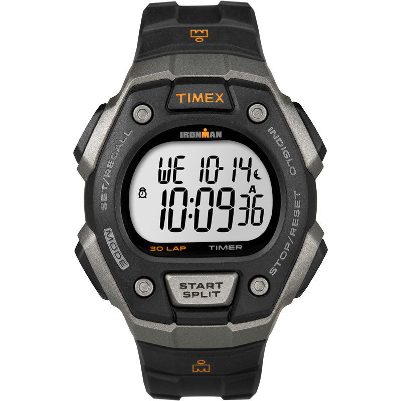 Timex Ironman Classic 30 Full-Size Wristwatch - Silver-Tone/Black - T5K821GP