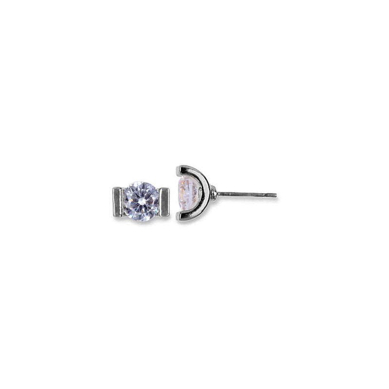 Lonna & Lilly Pendant Stud Earrings with Sides - Crystal
