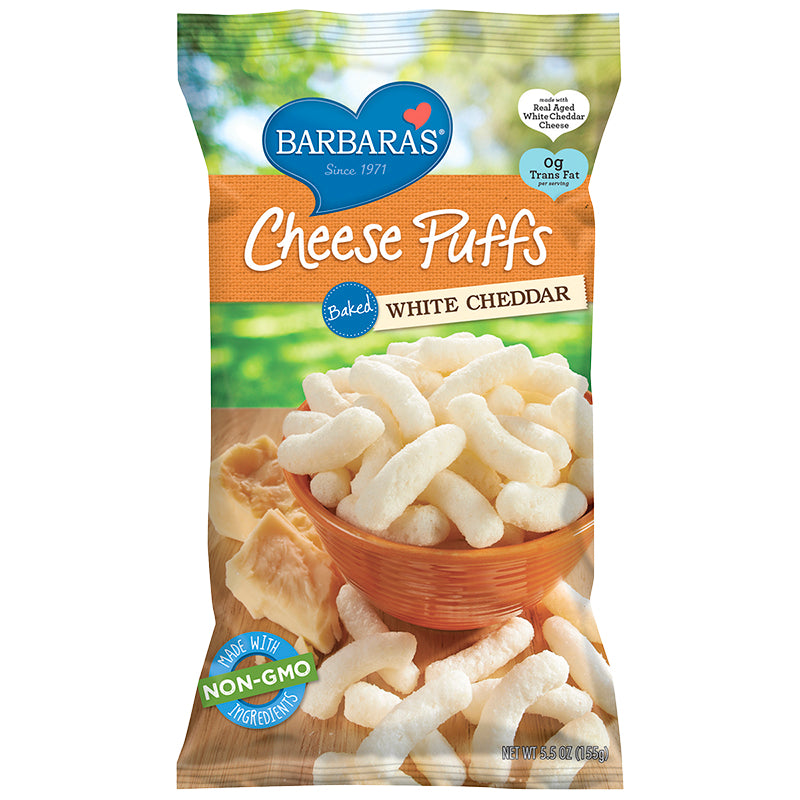 Barbara's Baked Cheese Puffs - White Cheddar - 155g