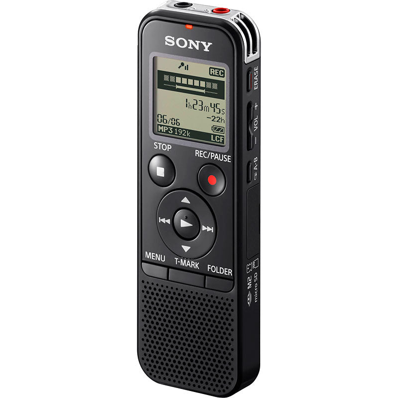 Sony 4GB+SD Voice Recorder - Black - ICDPX470