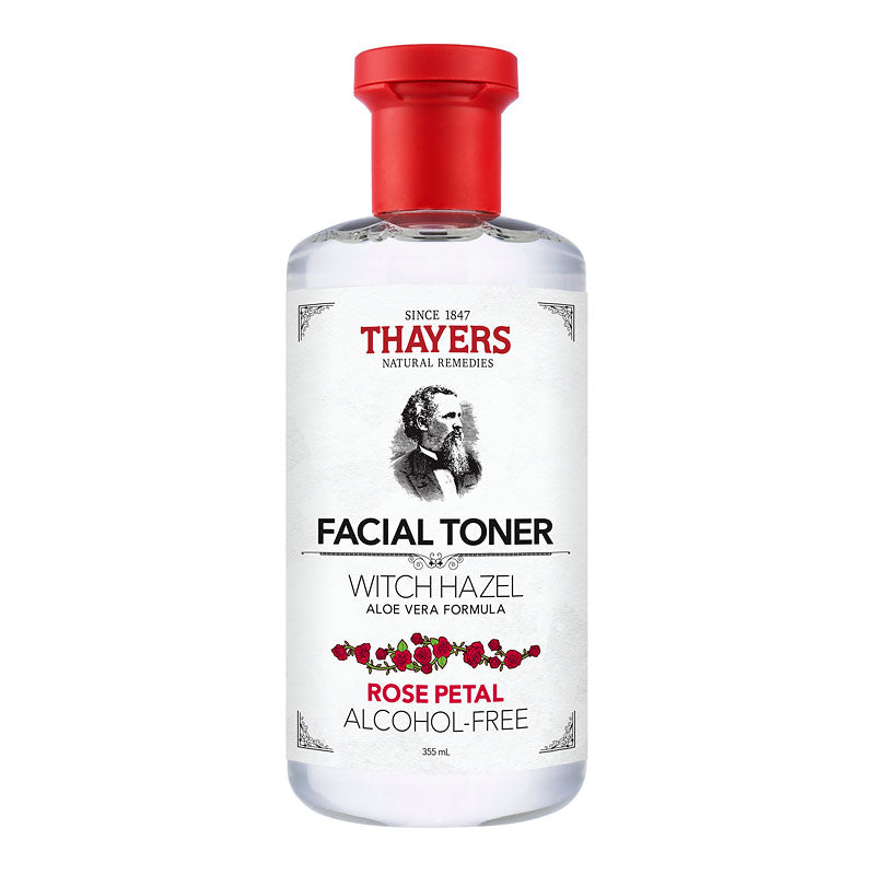THAYERS Facial Toner Alcohol-Free - Witch Hazel with Aloe Vera Formula - Rose Petal - All Skin Types - 355mL