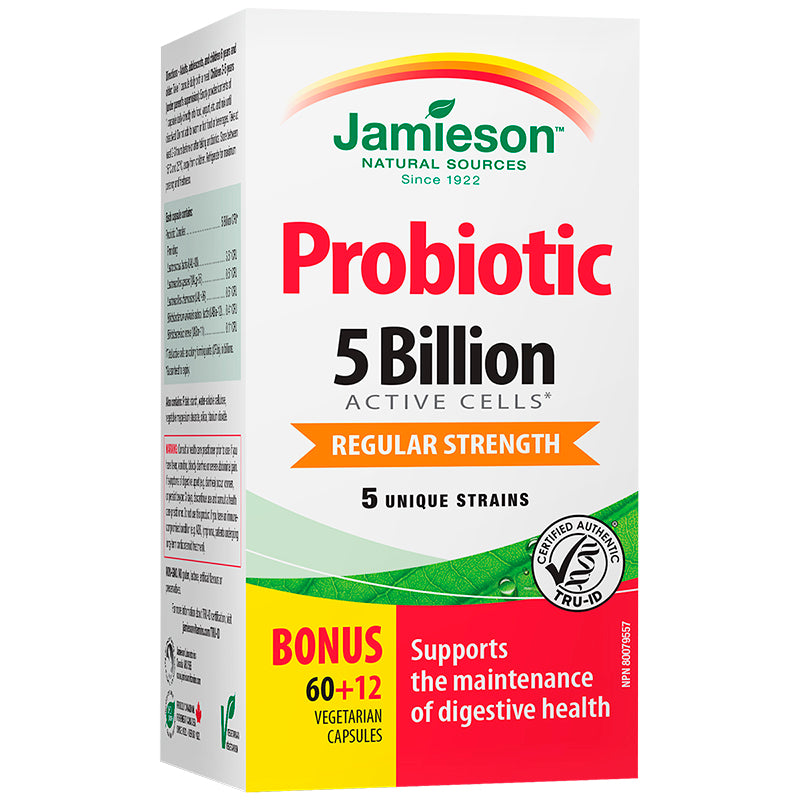 Jamieson Probiotic 5 Billion Regular Strength - 60s