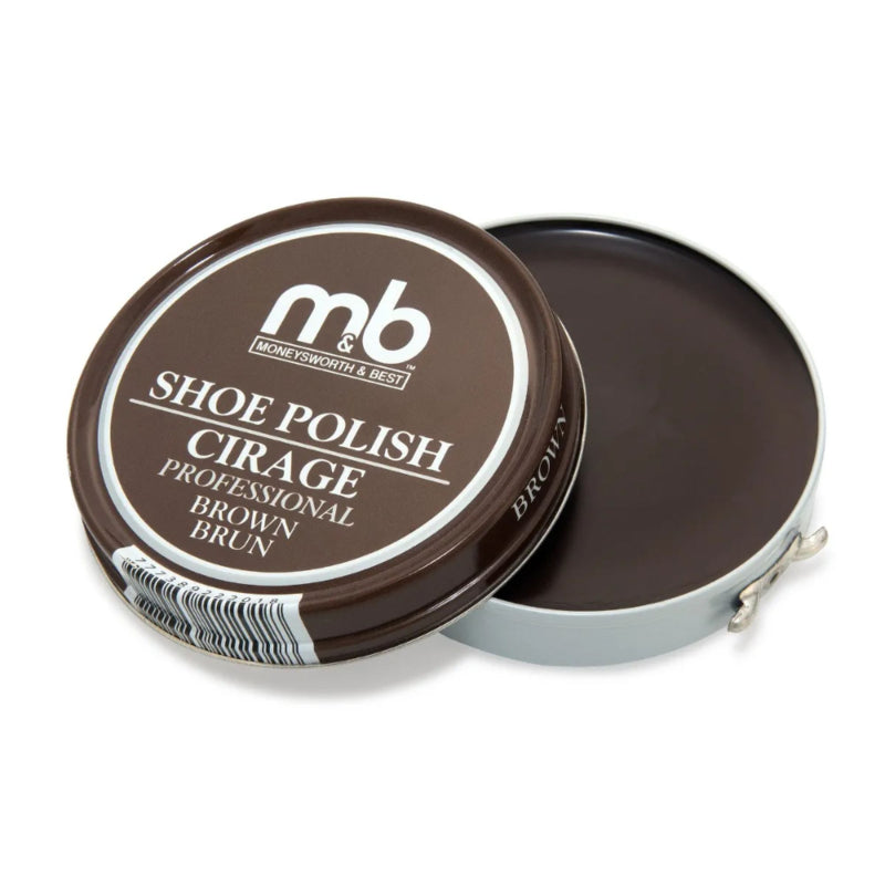 Moneysworth and Best Paste Shoe Polish Cirage Professional - Brown - 70g