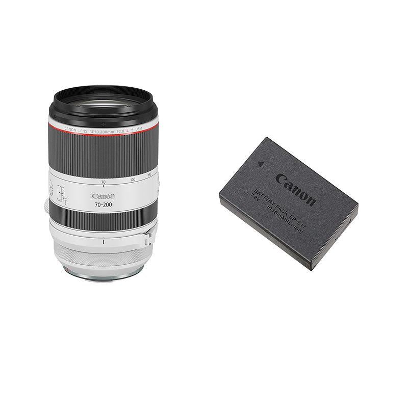 Canon RF 70-200mm F2.8 IS USM Lens with LP-E17 Battery - PKG #24437