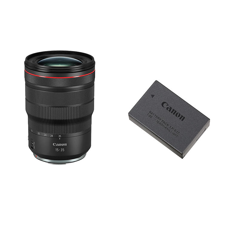 Canon RF 15-35mm F2.8 L IS USM Lens with LP-E17 Battery - PKG #24439