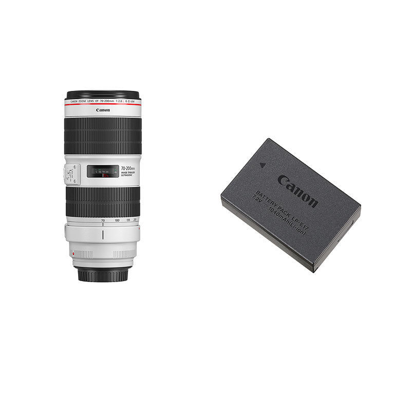 Canon EF 70-200mm f/2.8L IS III USM Lens with LP-E17 Battery - PKG #24443