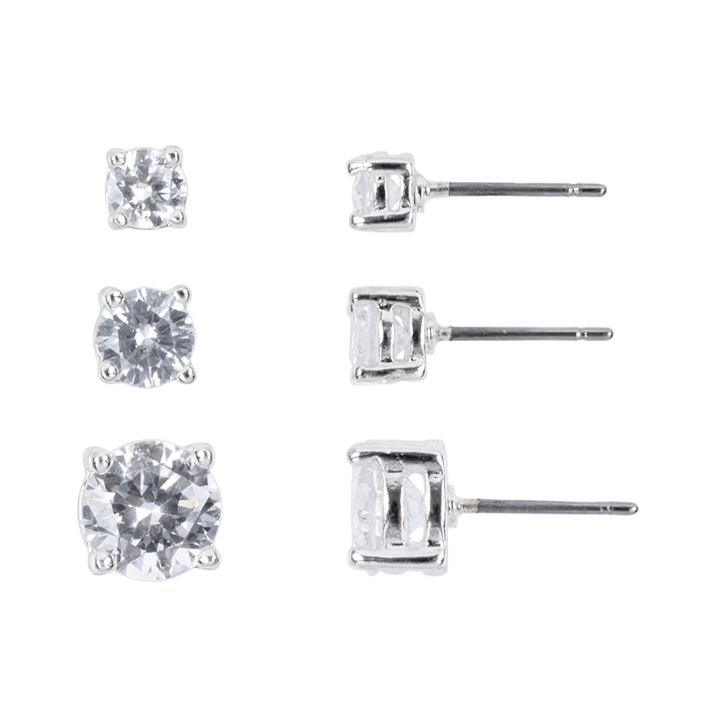 Nine West Trio Cubic Zirconia Earring Set