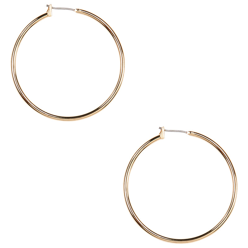 Anne Klein Large Snap-In Hoop Earrings