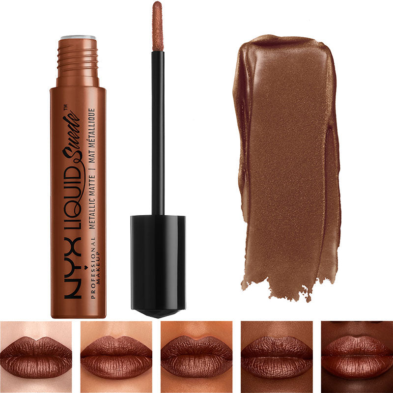 NYX Professional Makeup Liquid Suede Metallic Matte Lipstick