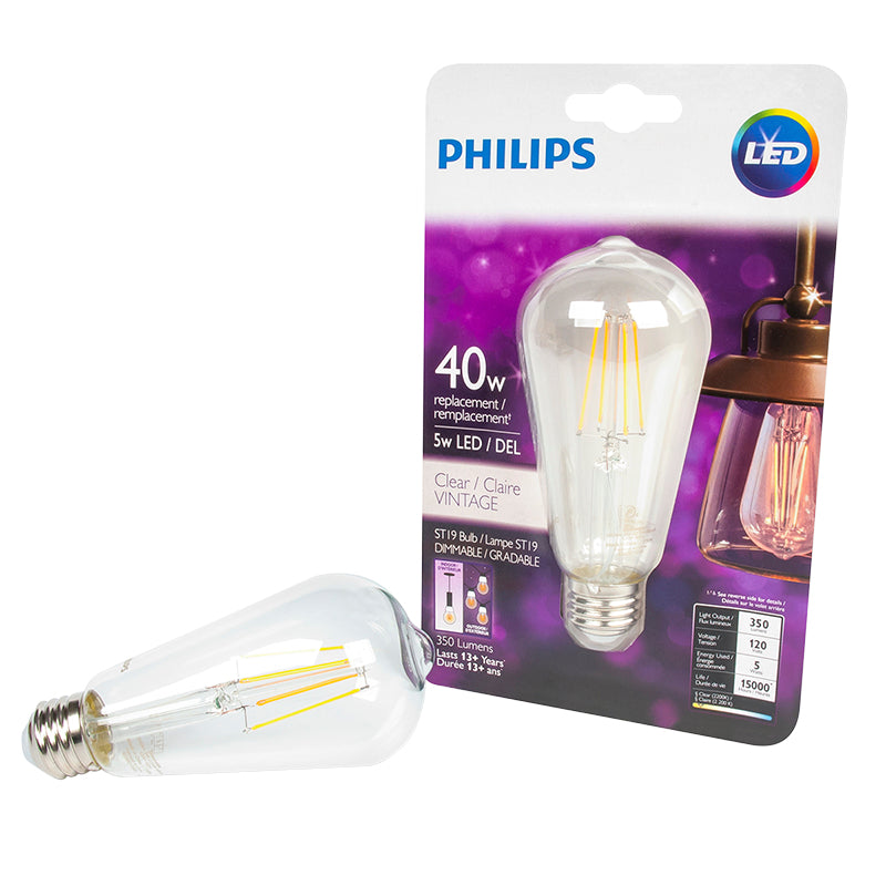 Philips LED ST19 Lightbulb - Soft White - 4.5w/40w
