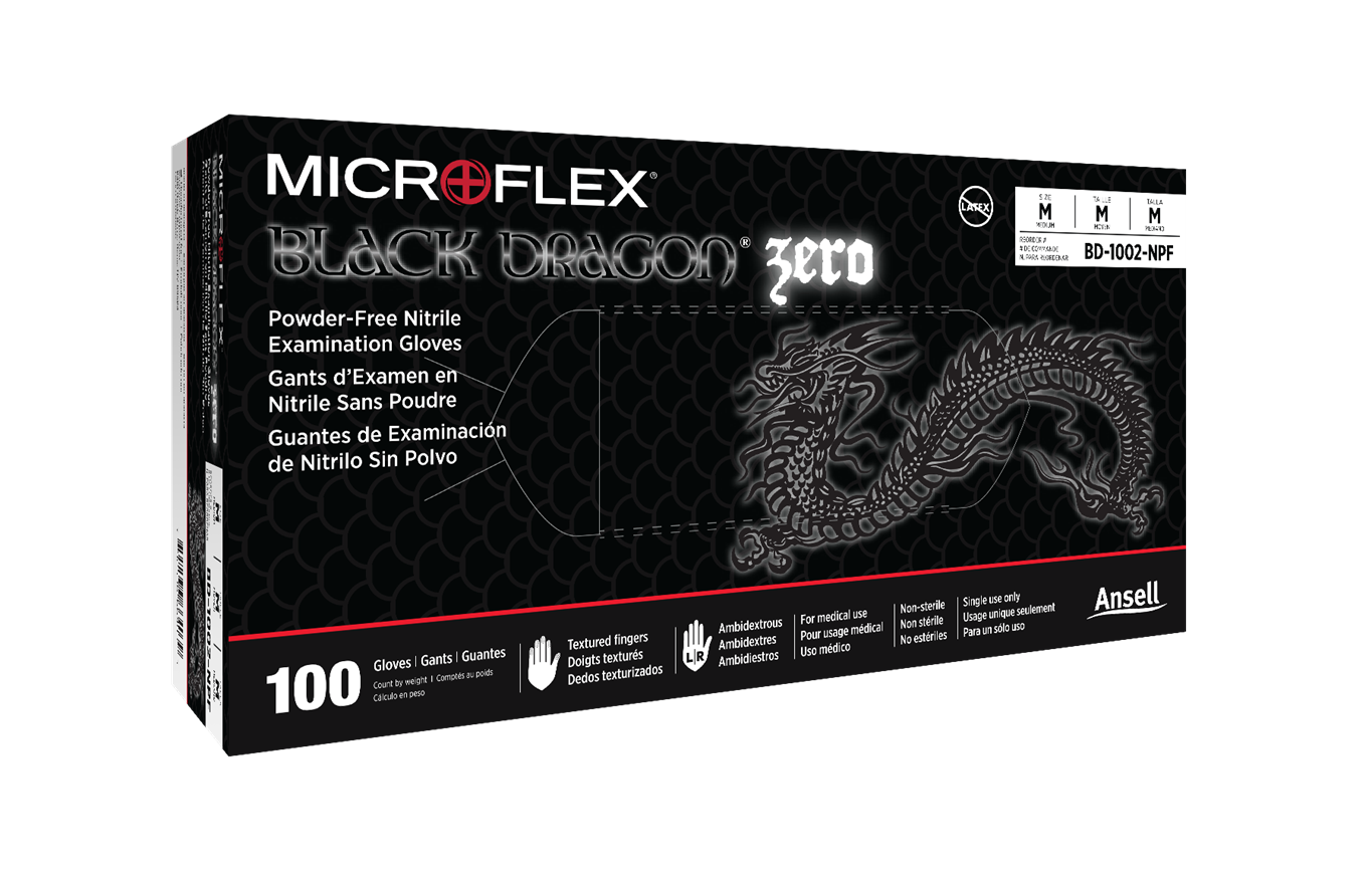 MICROFLEX® Black Dragon® Zero BD-100N - 100/Box