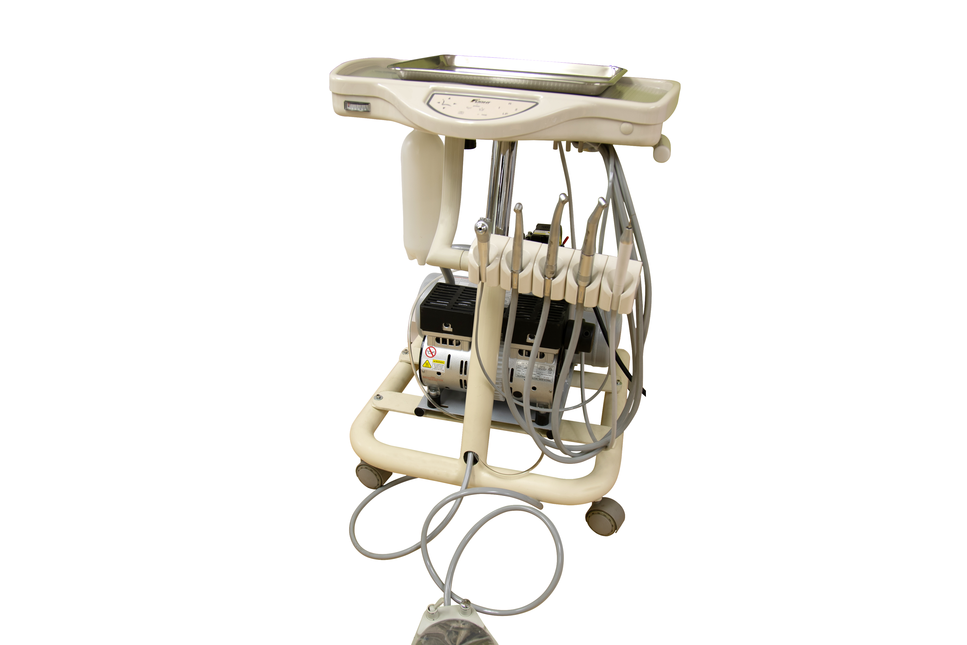 A-Series Doctors Cart with TRAD-2001 and Integrated Compressor with Air Venturi Vacuum Package