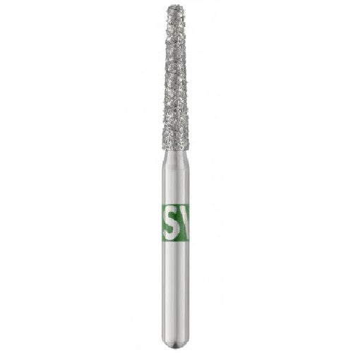 Sterile Piranha Modified Flat End Taper Diamond Bur shorter than shot shank - 25/Roll