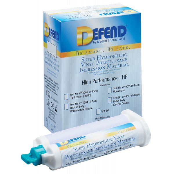 Super Hydrophilic Vinyl Polysiloxane Impression Material (VPS) - 4/Pk