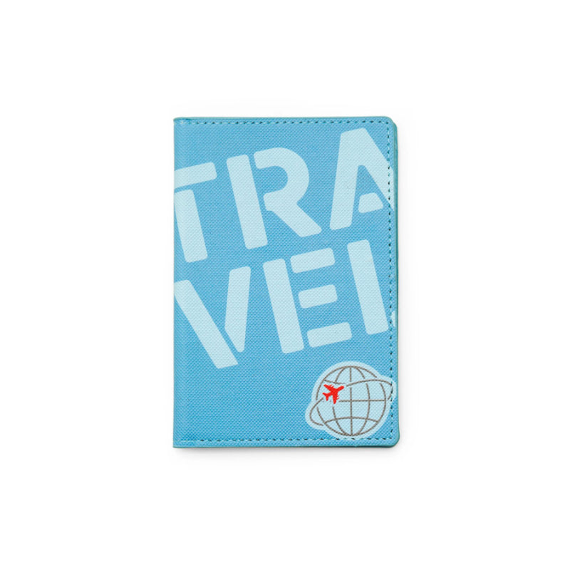Kikkerland Jet Set Document Protective Cover for Passport - Blue