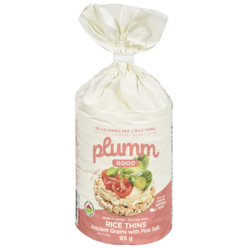 Plumm Good Organic Rice Thins with Sea Salt - 95g
