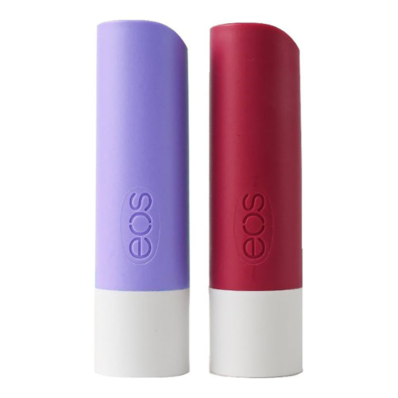 EOS Holiday Collection Lip Balm Set - Sugar Plum Spritz & Candy Apple - 2 piece