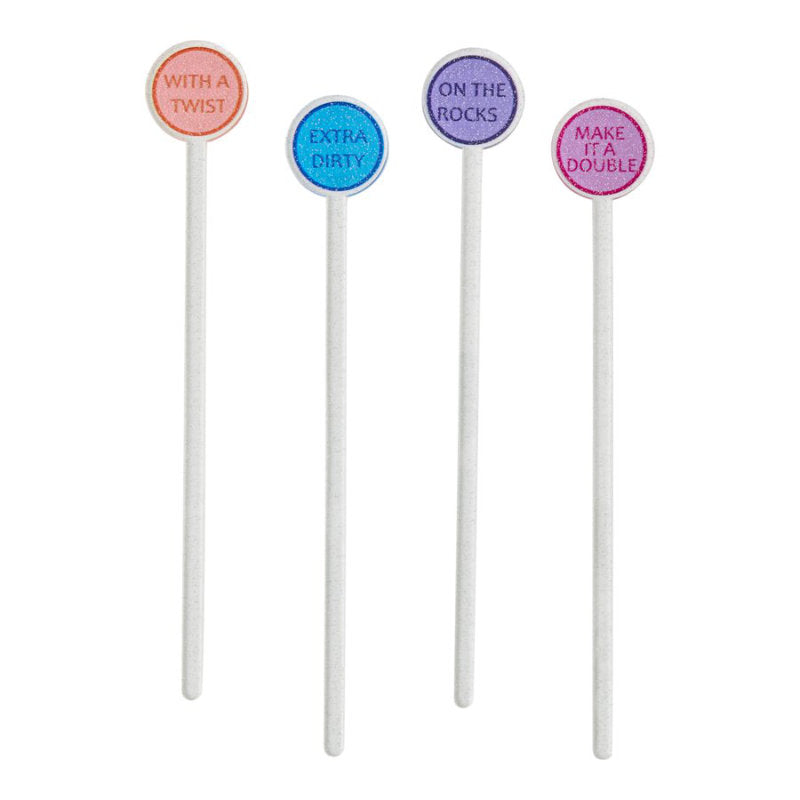 Brooklyn Steel Co. Feeling Spritzy Cocktail Stirrer Set - 4 piece - Assorted