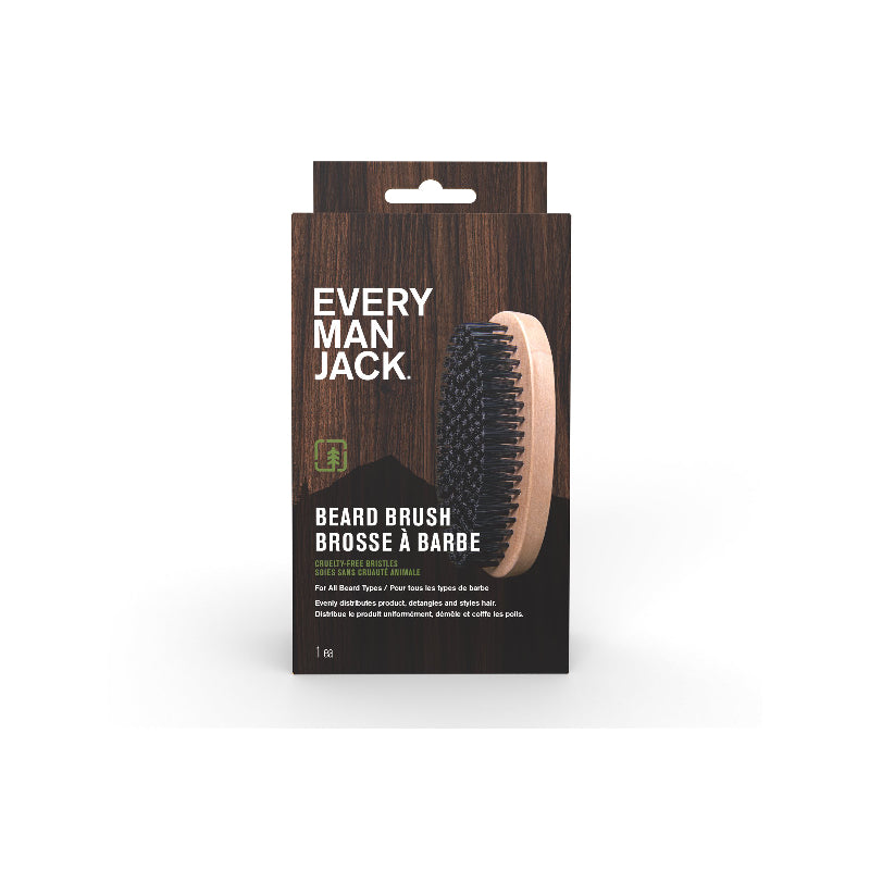 Every Man Jack Beard Brush with Cruelty-Free Vegan Bristles