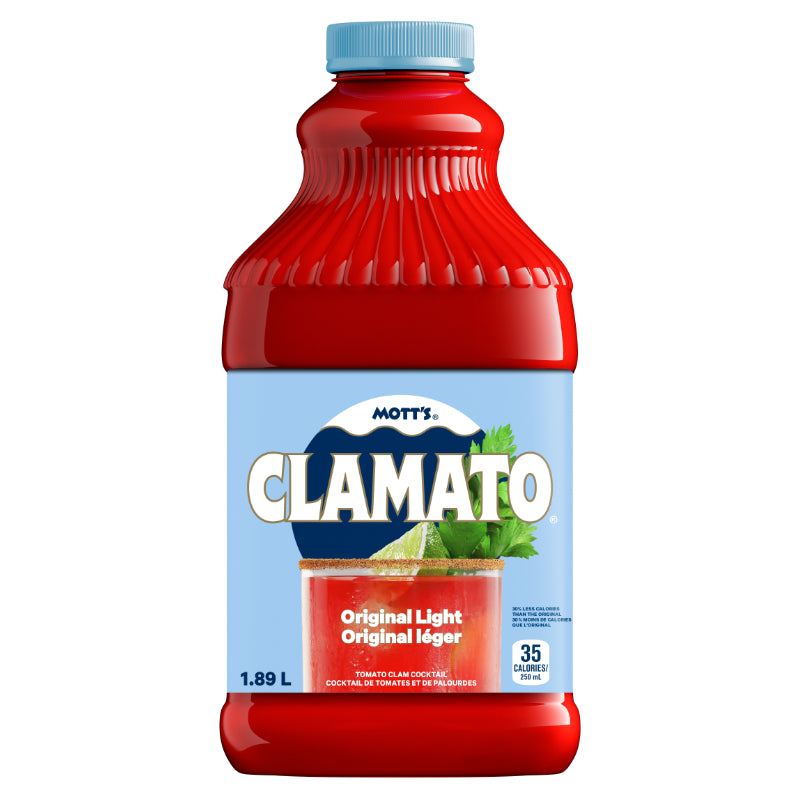 Mott's Clamato Original Light Tomato Clam Cocktail - 1.89L