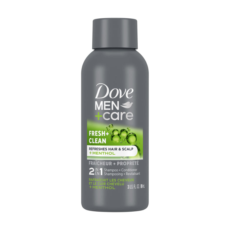 Dove Men+Care Fresh + Clean Men's Shampoo / Conditioner - Menthol - 89ml