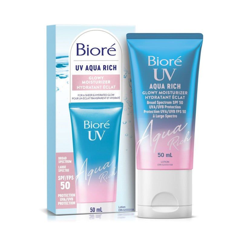 Biore UV Aqua Rich Glowy Moisturizer - SPF 50 - 50ml