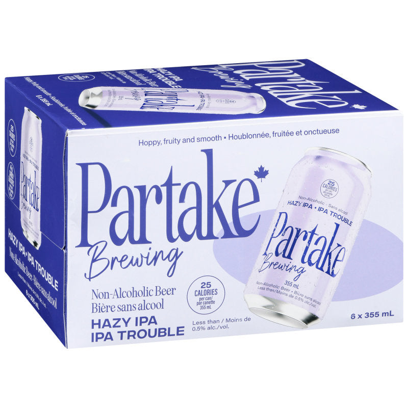 Partake Brewing Non-Alcoholic Beer - Hazy IPA - 6x355ml