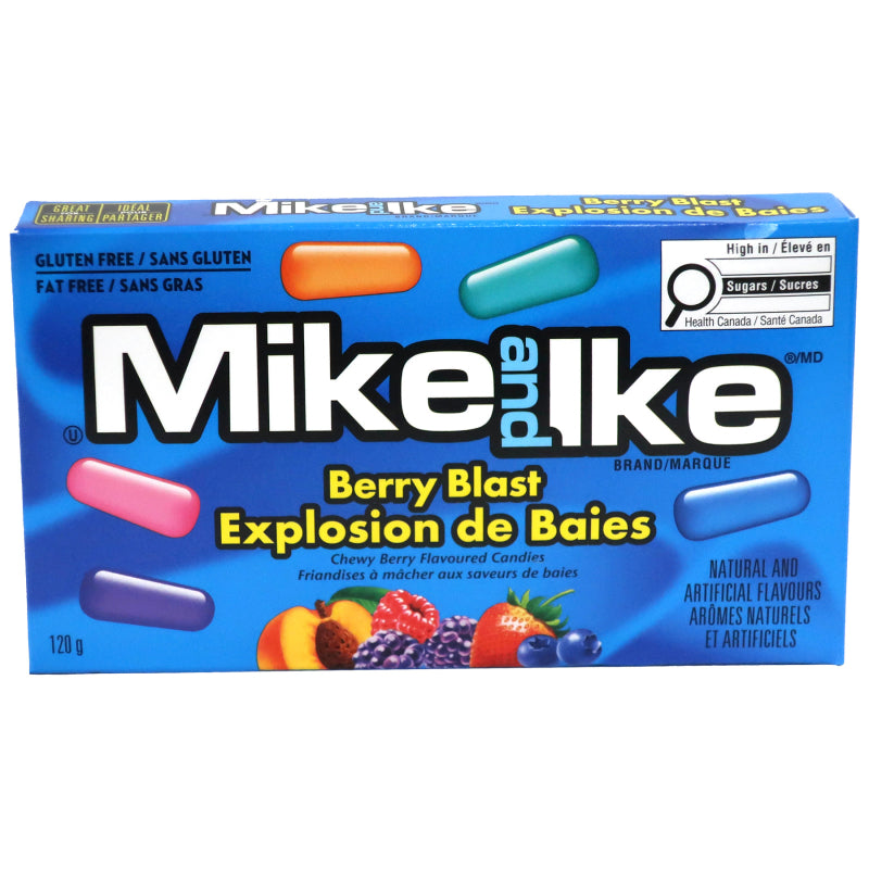 Mike and Ike Berry Blast Flavoured Chewy Candy - 120g