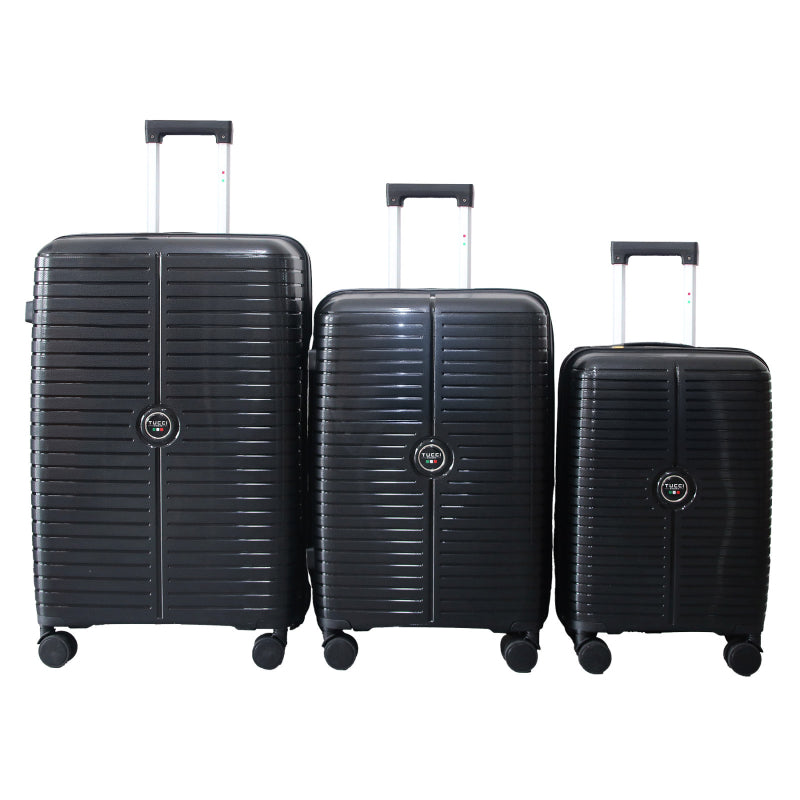 Tucci Prato Luggage - Black - 20 Inch