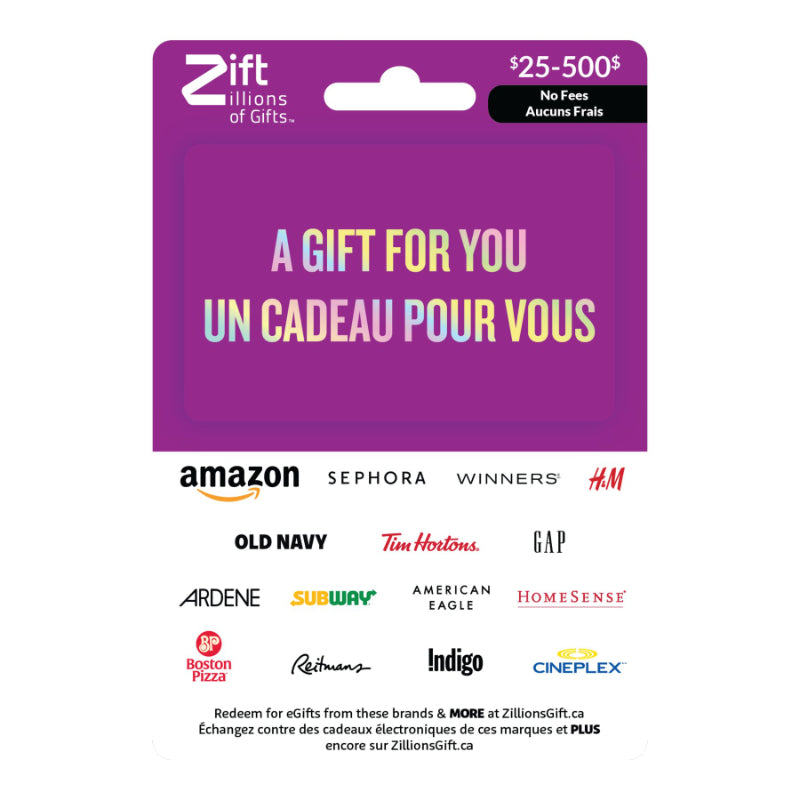 ZIFT A Gift For You Gift Card - $25-$500