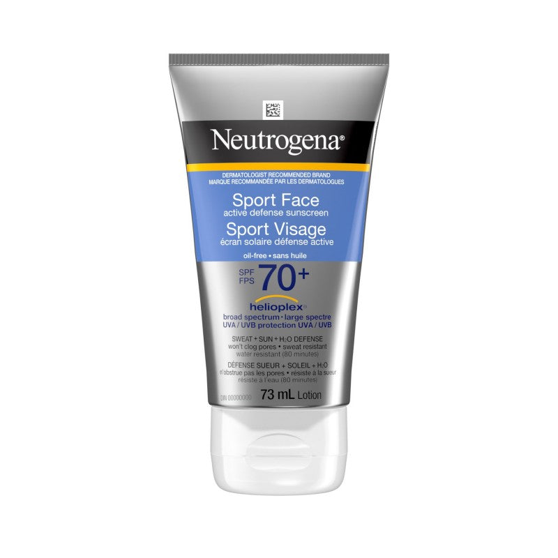 Neutrogena Sport Face Active Defense Sunscreen - SPF 70+ - 73ml