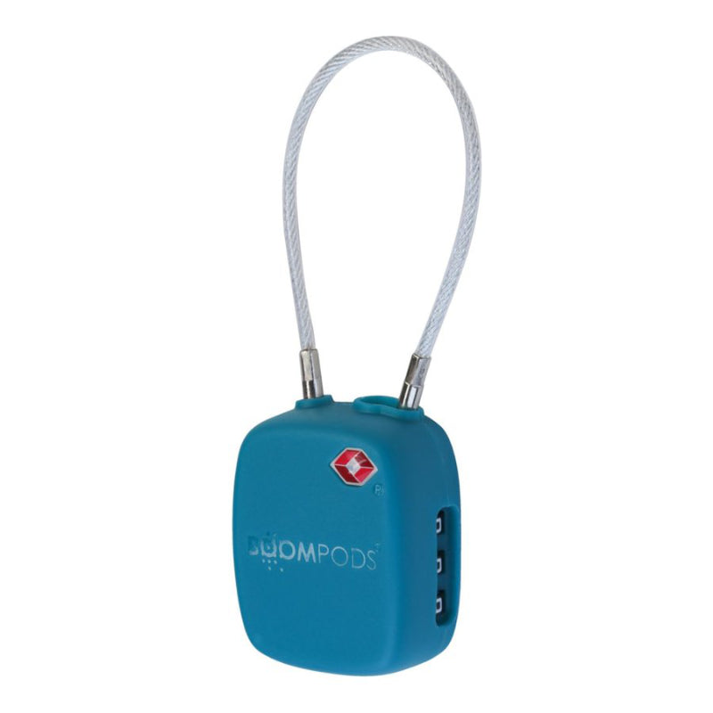 Boompods Tracker Lock for Luggage - Ocean Blue
