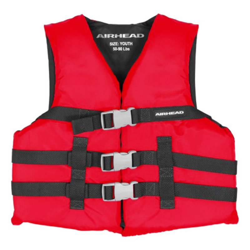 Airhead Boating Life Vest - Youth - Red