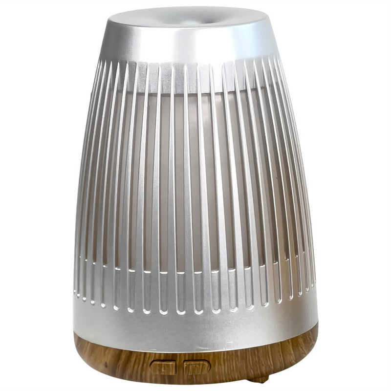 Aromar Ultrasonic Aroma Oil Diffuser Flare - Silver - 100ml