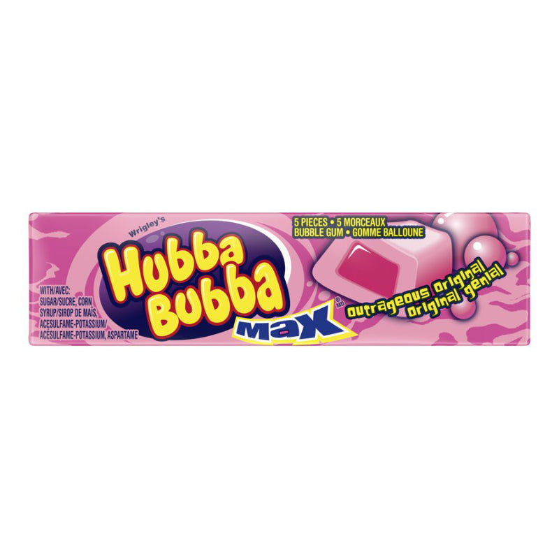 Hubba Bubba Max Chewing Gum - Original - 5 piece