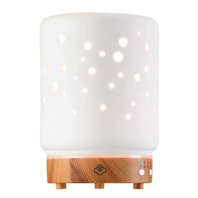 Serene House Starlight Ceramic Ultrasonic Aromatherapy Diffuser - White - 90ml