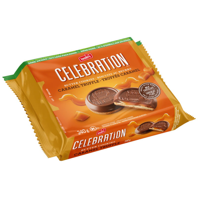 Leclerc Celebration Butter Cookies - Caramel Truffle - 240g